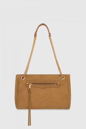 Rebecca Minkoff Regan Shoulder Bag Schultertasche Damen Walnut | BVM491250