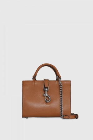 Rebecca Minkoff Rider Mini Tote Crossbody Top Handle Bags Damen Grau | AKR537109