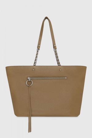 Rebecca Minkoff Top Zip Chain Tote Tragetaschen Damen Surplus | JNI128634