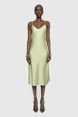 Rebecca Minkoff Verona Slip dress Kleid Damen Mintfarben | OIB429361