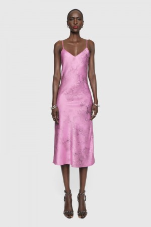 Rebecca Minkoff Verona Slip dress Kleid Damen Hell | EYM725490
