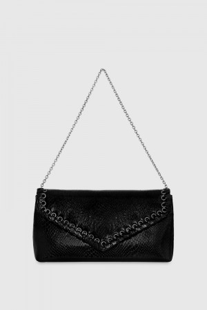 Rebecca Minkoff Whip Clutch Unterarmtasche-Taschen Damen Schwarz | ARE612459